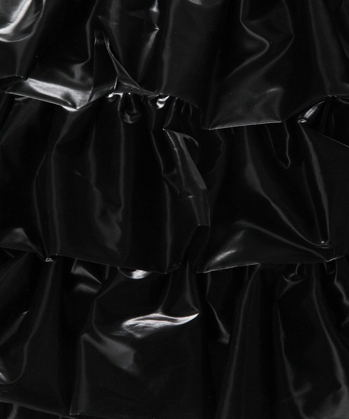 LAKOLE（ラコレ）の「ソフトエナメルラッフル2WAYショルダーバッグ / 252672（ショルダーバッグ・レディース・ブラック/シルバー・FREE）」の9枚目の写真