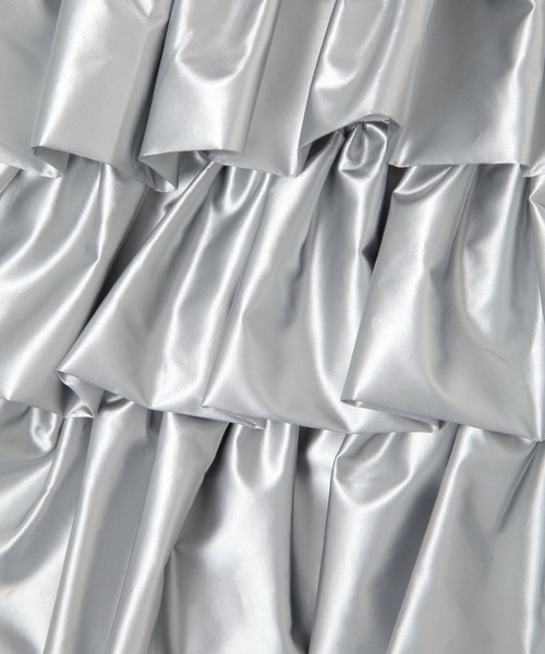 LAKOLE（ラコレ）の「ソフトエナメルラッフル2WAYショルダーバッグ / 252672（ショルダーバッグ・レディース・ブラック/シルバー・FREE）」の3枚目の写真