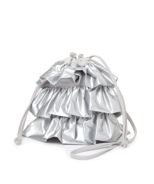 LAKOLE（ラコレ）の「ソフトエナメルラッフル2WAYショルダーバッグ / 252672（ショルダーバッグ・レディース・ブラック/シルバー・FREE）」の20枚目の写真