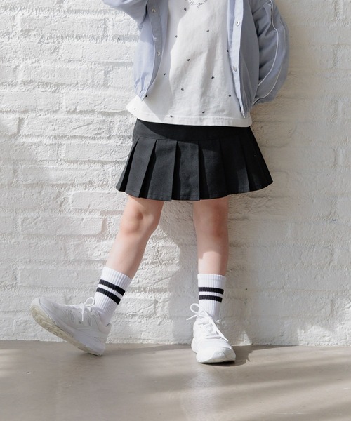 GLOBAL WORK(グローバルワーク)の「CHEER ONプリーツスカート/T/248677(スカート・キッズ・グレー/ブラック/サックスブルー・100cm/110cm/120cm)」の21枚目の写真