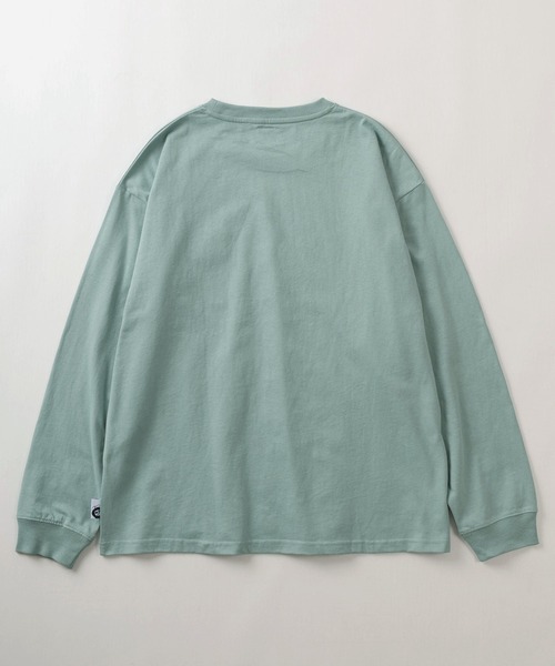make a ray!(メイク ア レイ!)の「ヒゲキャラクター ワンポイント サガラ刺繍デザイン ビッグシルエット ロングスリーブTシャツ/ロンT(Tシャツ/カットソー・メンズ・ネイビー/イエロー/ホワイト/ホワイト系その他/グリーン/ホワイト系その他3/ホワイト系その他2/ブラック・M/L)」の10枚目の写真