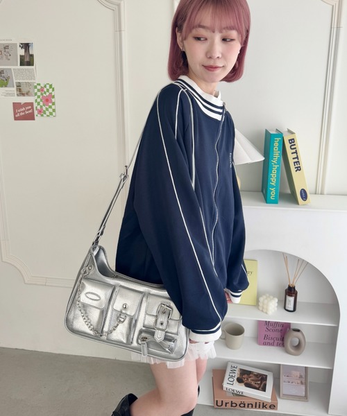 SOLLON.(ソルロン)の「アウトポケットワンショルダーバッグ(ショルダーバッグ・レディース・ブラウン/ブラック/シルバー・FREE)」の22枚目の写真