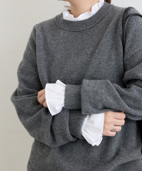 コットンツイルバイアスフリルブラウス JOURNAL STANDARD（ジャーナルスタンダード）の「コットンツイル