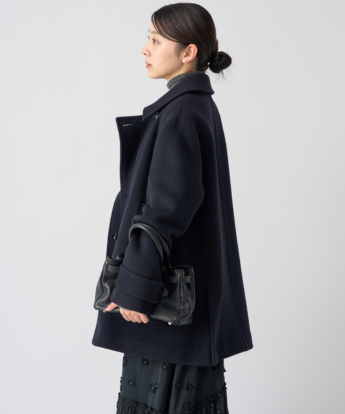 IENA（イエナ）の「ジーロンラムPコート（ピーコート・レディース・ネイビー/ブラック系その他・38/36）」の9枚目の写真