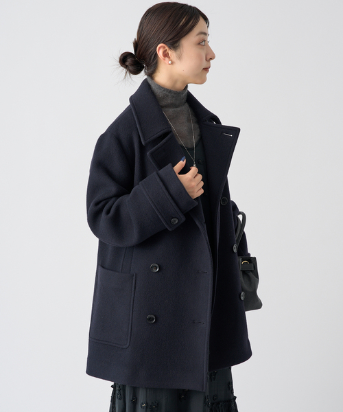 IENA（イエナ）の「ジーロンラムPコート（ピーコート・レディース・ネイビー/ブラック系その他・38/36）」の11枚目の写真