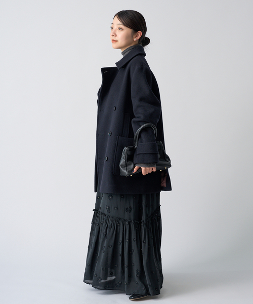 【未使用タグ付き】2024AW イエナ IENA ジーロンラムPコート 千鳥格子 IENA（イエナ）の「ジーロンラムPコート（ピーコート）」 - WEAR