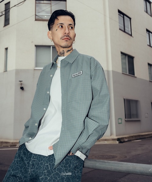 Subciety(サブサエティ)の「Check shirt(シャツ/ブラウス・メンズ・ブルー/ブラック/イエロー・LARGE/MEDIUM/SMALL/X-LARGE)」の13枚目の写真