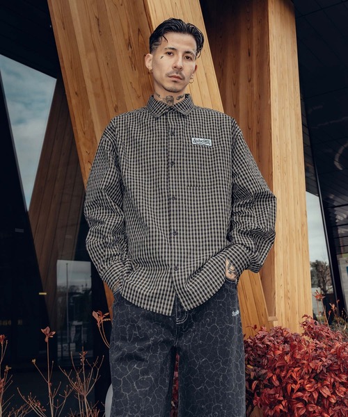 Subciety(サブサエティ)の「Check shirt(シャツ/ブラウス・メンズ・ブルー/ブラック/イエロー・LARGE/MEDIUM/SMALL/X-LARGE)」の9枚目の写真