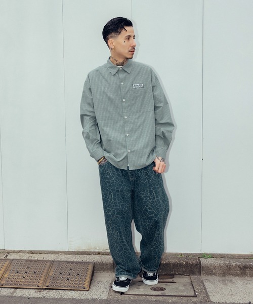 Subciety(サブサエティ)の「Check shirt(シャツ/ブラウス・メンズ・ブルー/ブラック/イエロー・LARGE/MEDIUM/SMALL/X-LARGE)」の15枚目の写真