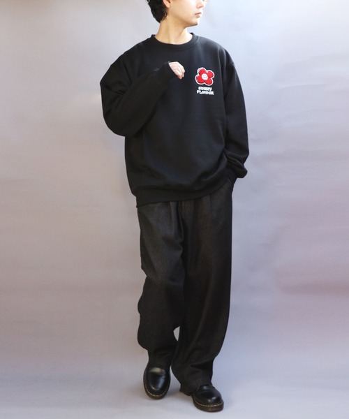 ワンポイント相良刺繍トレーナー（スウェット）｜8(eight