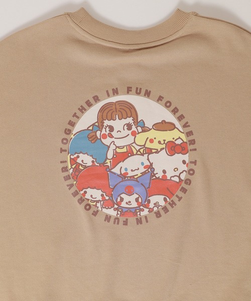 sanrio(サンリオ)の「【ペコちゃん/PEKO】裏毛ワイドドロップクルーネックトレーナー(スウェット・レディース・グレー/スモークピンク/ライトグリーン/ベージュ・M/L)」の21枚目の写真