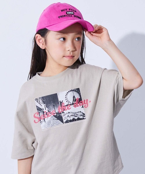 devirock（デビロック）の「綿100％ デビラボ スーパーBIGシルエット プリント半袖Tシャツ（Tシャツ/カットソー・キッズ・ホワイト系1/ホワイト系2/ブラック系2/パープル系2/グリーン系1/ホワイト系3/ブルー系2/ブルー系1/オレンジ系1/ホワイト系4/ブラック系1/グレー系1/パープル系1/ブラック系3・100cm/110cm/120cm/130cm/140cm/150cm/160cm）」の8枚目の写真