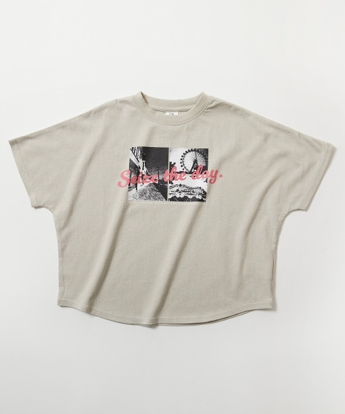 devirock（デビロック）の「綿100％ デビラボ スーパーBIGシルエット プリント半袖Tシャツ（Tシャツ/カットソー・キッズ・ホワイト系1/ホワイト系2/ブラック系2/パープル系2/グリーン系1/ホワイト系3/ブルー系2/ブルー系1/オレンジ系1/ホワイト系4/ブラック系1/グレー系1/パープル系1/ブラック系3・100cm/110cm/120cm/130cm/140cm/150cm/160cm）」の19枚目の写真