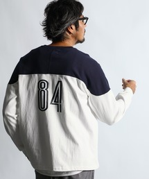 The DUFFER of ST.GEORGE | CLASSIC FOOTBALL L/SL HENLY TEE：ヘンリーネック クラシック フットボール ロンTEE(Tシャツ/カットソー)