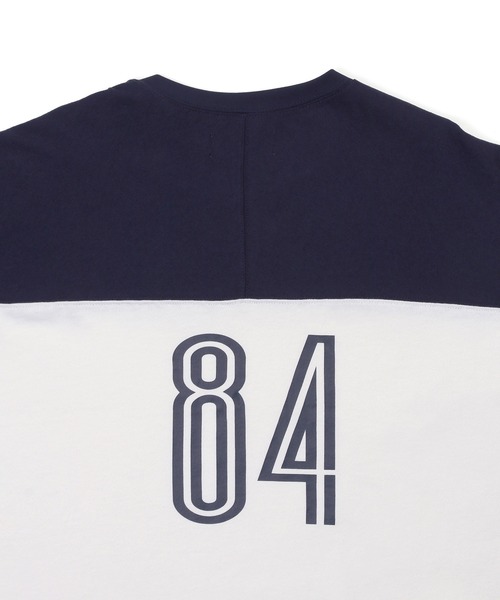 The DUFFER of ST.GEORGE(ザダファーオブセントジョージ)の「CLASSIC FOOTBALL L/SL HENLY TEE:ヘンリーネック クラシック フットボール ロンTEE(Tシャツ/カットソー・メンズ・ホワイト/グレー/ネイビー・SMALL/X-LARGE/LARGE/MEDIUM)」の16枚目の写真