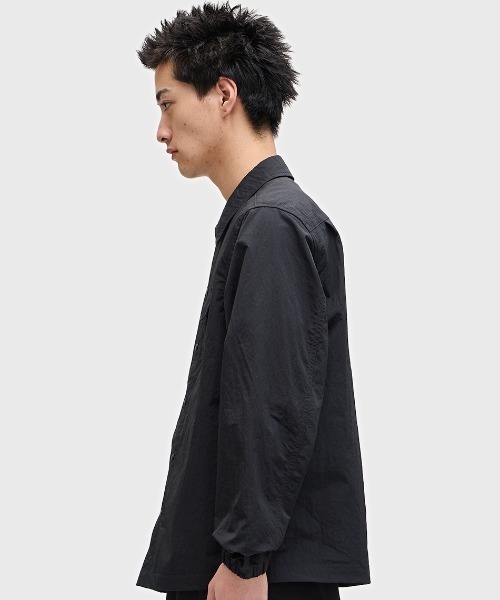 【大人気】フレッド・ペリー ジャケット サイズM　スタジャン　スナップボタン Snap Detail Shell Jacket(M 102：BLACK): | FRED PERRY JAPAN