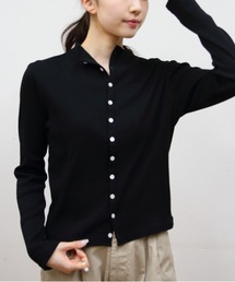 ORCIVAL/オーシバル　モックネックカーディガン　MOCK NECK CARDIGAN　OR-C0424 CMR