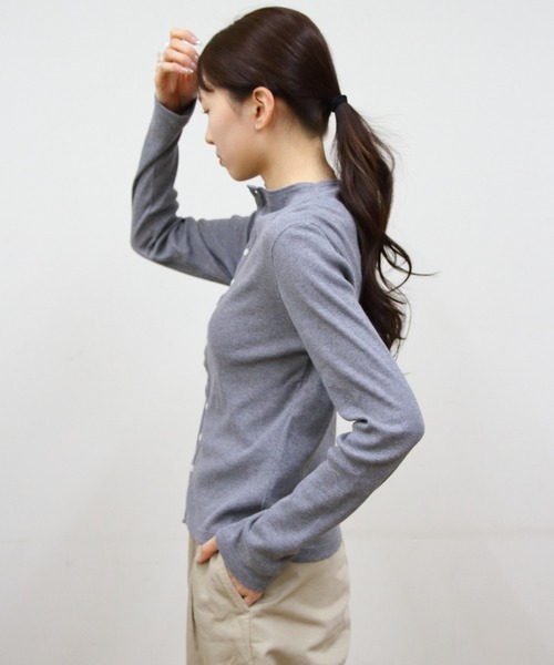 カーディガン ORCIVAL/オーシバル　モックネックカーディガン　MOCK NECK CARDIGAN　OR-C0424 CMR レディース セール】ORCIVAL/オーシバル モックネックカーディガン MOCK