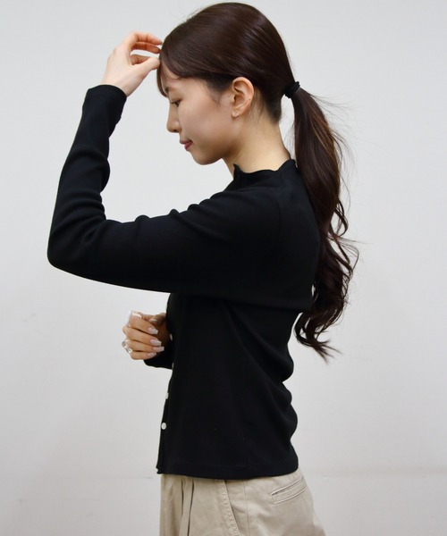 カーディガン ORCIVAL/オーシバル　モックネックカーディガン　MOCK NECK CARDIGAN　OR-C0424 CMR レディース セール】ORCIVAL/オーシバル モックネックカーディガン MOCK