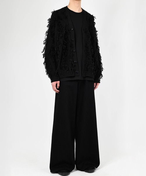 LAD MUSICIAN(ラッドミュージシャン)の「LOW GAUGE FRINGE CARDIGAN(カーディガン/ボレロ・メンズ・ブラック/アーミー・FREE)」の7枚目の写真