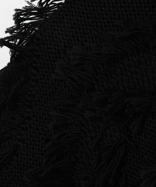 LAD MUSICIAN(ラッドミュージシャン)の「LOW GAUGE FRINGE CARDIGAN(カーディガン/ボレロ・メンズ・ブラック/アーミー・FREE)」の9枚目の写真