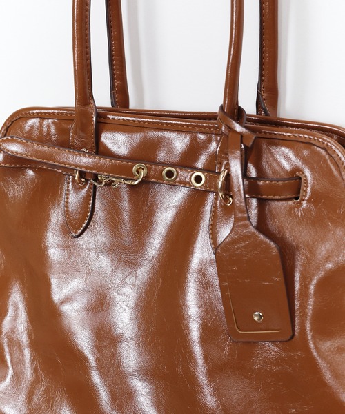 BLUEEAST（ブルーイースト）の「ゴールドベルトトートバッグ（トートバッグ・レディース・ブラック/ブラウン・FREE）」の14枚目の写真