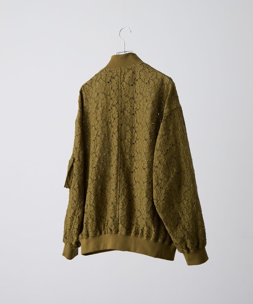 CLEL】Jacquard Lace MA-1 Blouson / ジャガードレースMA-1