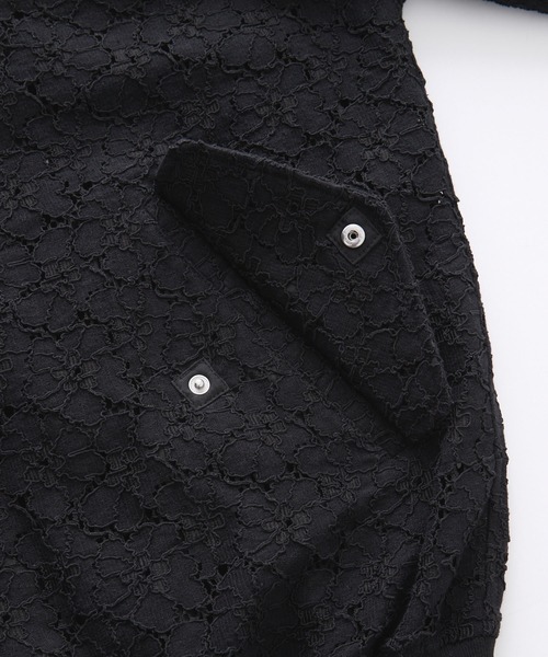 CLEL】Jacquard Lace MA-1 Blouson / ジャガードレースMA-1