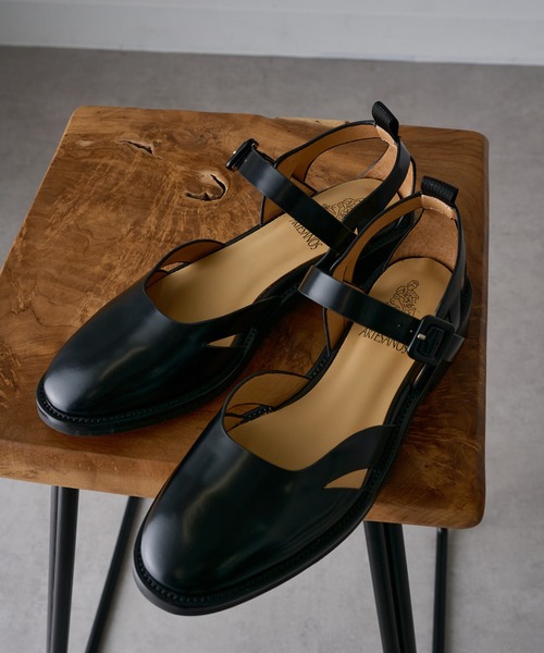 ARTESANOS（アルテサノス）の「【ARTESANOS】レザーシューズ GU12-500-19-FL（サンダル・レディース・ブラック・39/38/37/36）」の7枚目の写真