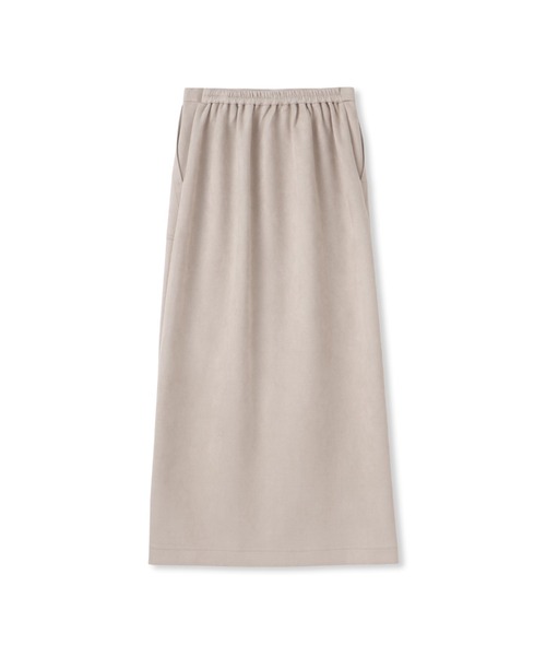 Droite lautreamont（ドロワットロートレアモン）の「ストレッチスエードスカート≪洗濯機で洗える≫（スカート・レディース・チャコールグレー/ベージュ・M/S）」の5枚目の写真