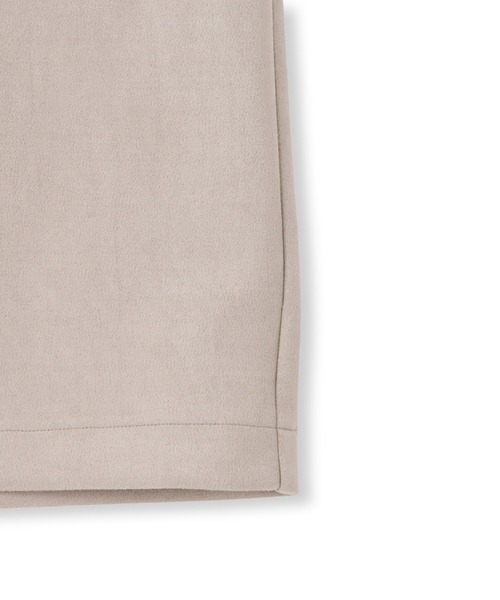 Droite lautreamont（ドロワットロートレアモン）の「ストレッチスエードスカート≪洗濯機で洗える≫（スカート・レディース・チャコールグレー/ベージュ・M/S）」の7枚目の写真