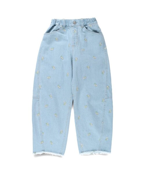 EDWIN(エドウィン)の「【Ou? by EDWIN】デニムカーブパンツ(デニムパンツ・キッズ・サックスブルー/ブルー・90/110/100/150/120/130/140)」の3枚目の写真