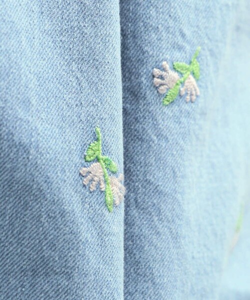 EDWIN(エドウィン)の「【Ou? by EDWIN】デニムカーブパンツ(デニムパンツ・キッズ・サックスブルー/ブルー・90/110/100/150/120/130/140)」の7枚目の写真