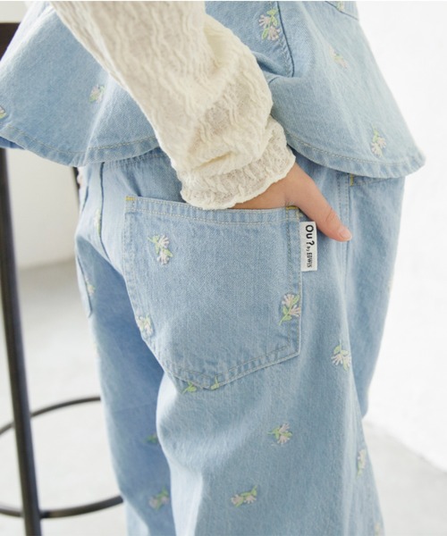 EDWIN(エドウィン)の「【Ou? by EDWIN】デニムカーブパンツ(デニムパンツ・キッズ・サックスブルー/ブルー・90/110/100/150/120/130/140)」の17枚目の写真