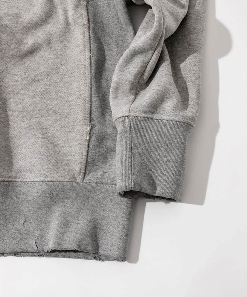 URBAN RESEARCH（アーバンリサーチ）の「FORNIGNER　Made in USA Crashed Crew（スウェット・メンズ・ホワイト/ブラック/グレー・1/2/3）」の10枚目の写真