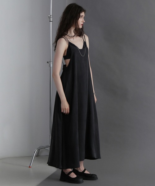 ROSE BUD(ローズバッド)の「(GENE HEAVENS)スリップワンピース(ワンピース・レディース・グリーン/ブラック・ONE SIZE)」の5枚目の写真