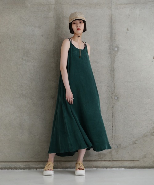 ROSE BUD(ローズバッド)の「(GENE HEAVENS)スリップワンピース(ワンピース・レディース・グリーン/ブラック・ONE SIZE)」の19枚目の写真