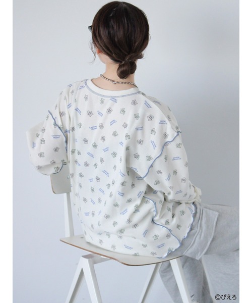 ehka sopo(エヘカソポ)の「【魔法の天使クリィミーマミ】ワッフルカットソー(ニット/セーター・レディース・ミント/キナリ/オフホワイト・F)」の18枚目の写真