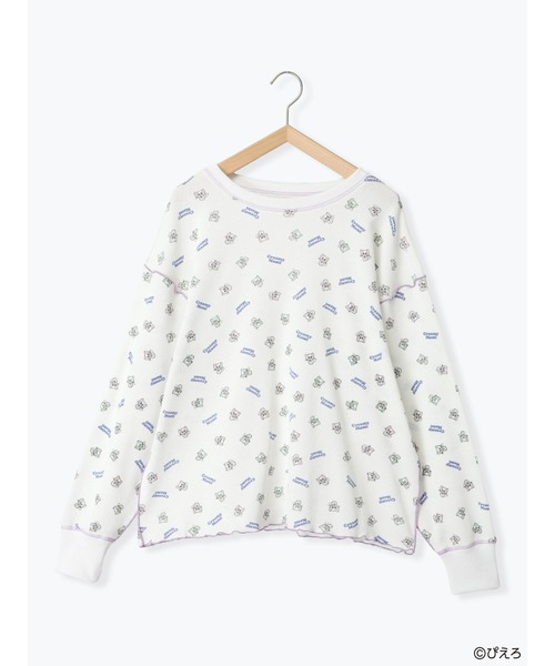 ehka sopo(エヘカソポ)の「【魔法の天使クリィミーマミ】ワッフルカットソー(ニット/セーター・レディース・ミント/キナリ/オフホワイト・F)」の8枚目の写真