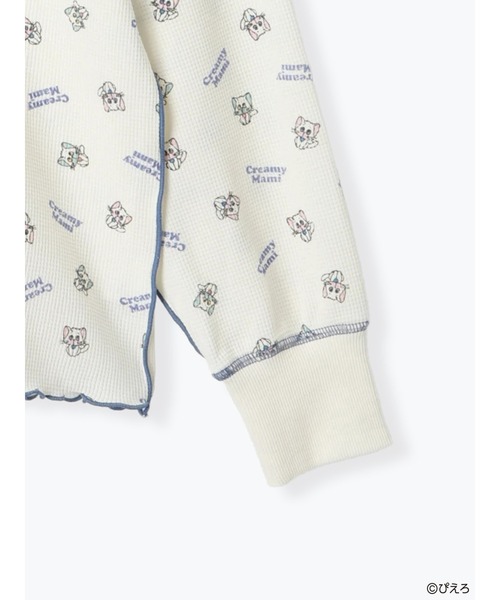 ehka sopo(エヘカソポ)の「【魔法の天使クリィミーマミ】ワッフルカットソー(ニット/セーター・レディース・ミント/キナリ/オフホワイト・F)」の11枚目の写真