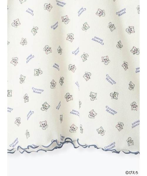 ehka sopo(エヘカソポ)の「【魔法の天使クリィミーマミ】ワッフルカットソー(ニット/セーター・レディース・ミント/キナリ/オフホワイト・F)」の12枚目の写真