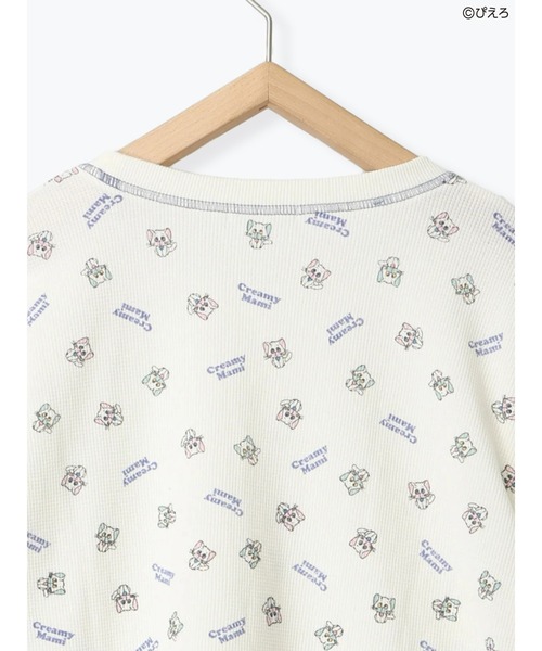 ehka sopo(エヘカソポ)の「【魔法の天使クリィミーマミ】ワッフルカットソー(ニット/セーター・レディース・ミント/キナリ/オフホワイト・F)」の13枚目の写真