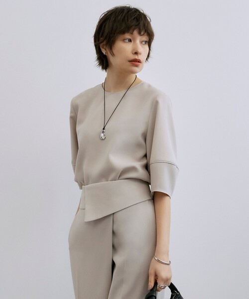 FluidBackSatin ランタンスリーブブラウス（シャツ/ブラウス）｜ICB  