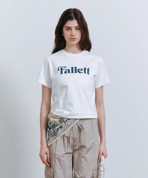 tシャツ A'GEM/9 × .kom 「FALLETT/ファレット」STORY LOGO ESSENTIAL SHORT SLEEVE/ロゴエッセン A'GEM/9 × .kom 『FALLETT/ファレット』STORY LOGO ESSENTIAL