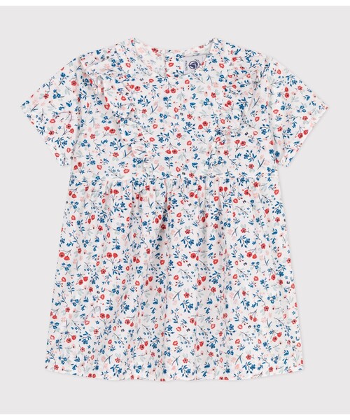 PETIT BATEAU（プチバトー）の「半袖ワンピース（ワンピース・キッズ・ホワイト系その他・12MONTH/18MONTH/24MONTH/36MONTH）」の4枚目の写真