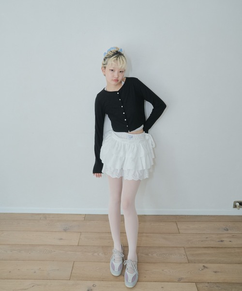 smyeon マルチリボンティアードスカート Multi ribbon tiered skirt/マルチリボンティアードスカート