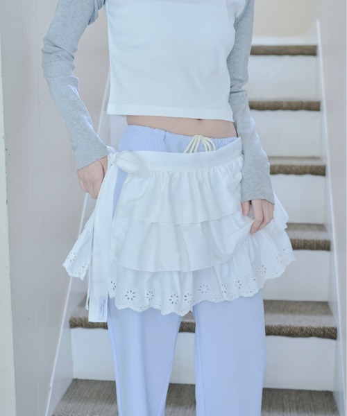 スミョン　マルチリボンティアードスカート Multi ribbon tiered skirt/マルチリボンティアードスカート