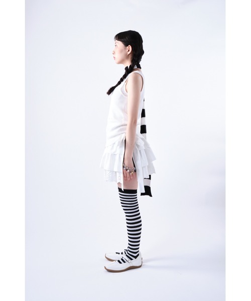 スミョン　マルチリボンティアードスカート Multi ribbon tiered skirt/マルチリボンティアードスカート
