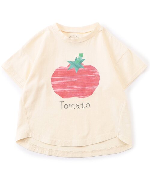 BIT'Z(ビッツ)の「色々フルーツとベジタブル切り絵プリント半袖Tシャツ(Tシャツ/カットソー・キッズ・ブルー/パープル/イエロー/グリーン/ピンク/レッド・95/110/120/80/90/100)」の6枚目の写真
