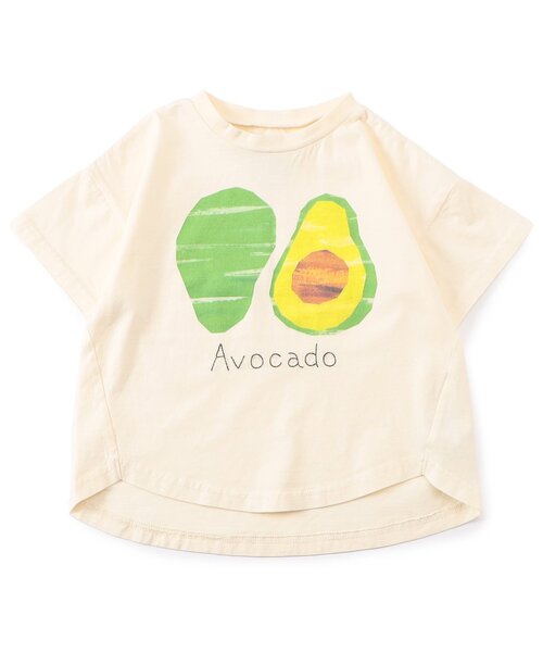 BIT'Z(ビッツ)の「色々フルーツとベジタブル切り絵プリント半袖Tシャツ(Tシャツ/カットソー・キッズ・ブルー/パープル/イエロー/グリーン/ピンク/レッド・95/110/120/80/90/100)」の2枚目の写真